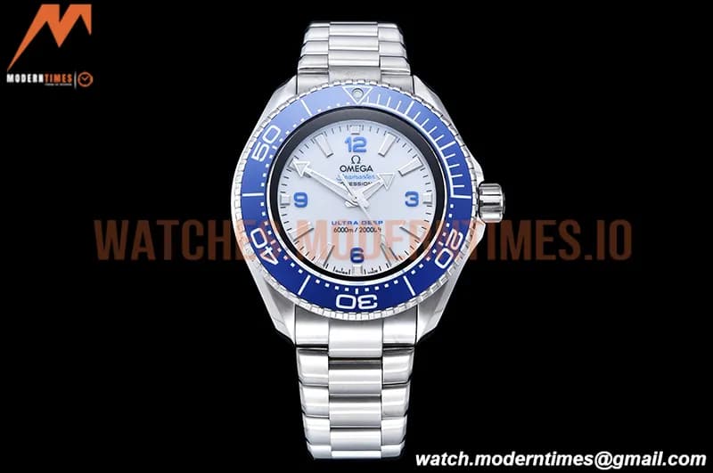 Omega - Planet Ocean 6000M 45.5mm Ultra Deep Blu SS/SS Wht TF A2824