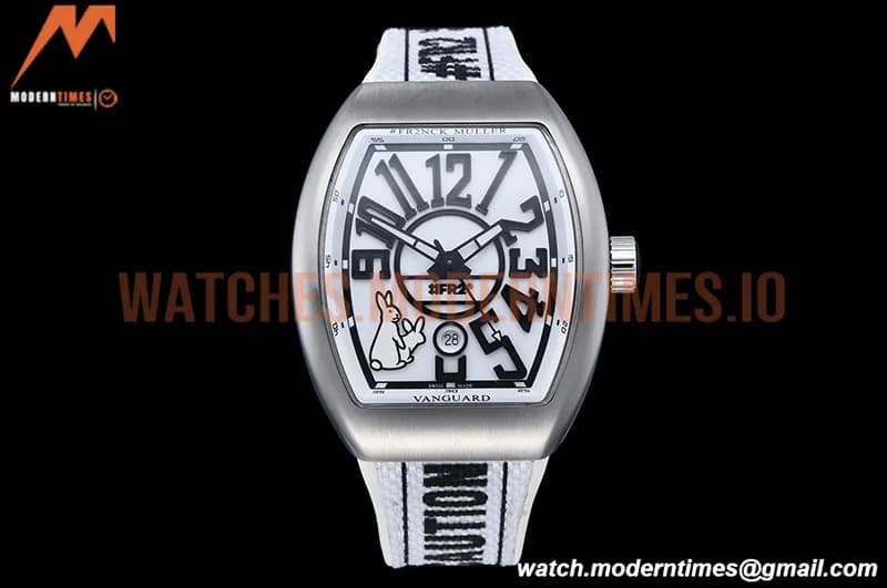 Franck Muller - Vanguard Mens FR2 SB/RU Wht/Num ABF A2824
