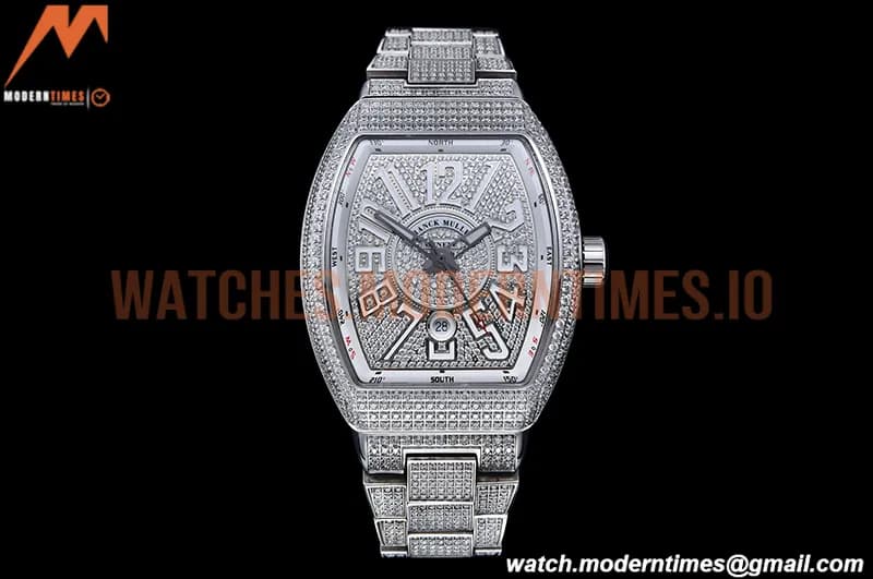 Franck Muller - Vanguard Mens Wht Diam Dia/Dia Dia/Num ABF A2824