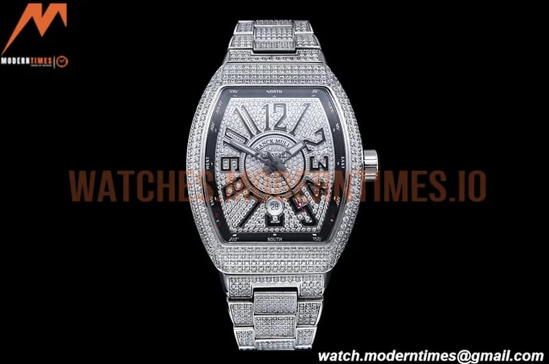 Franck Muller - Vanguard Mens Blk Diam Dia/Dia Dia/Num ABF A2824