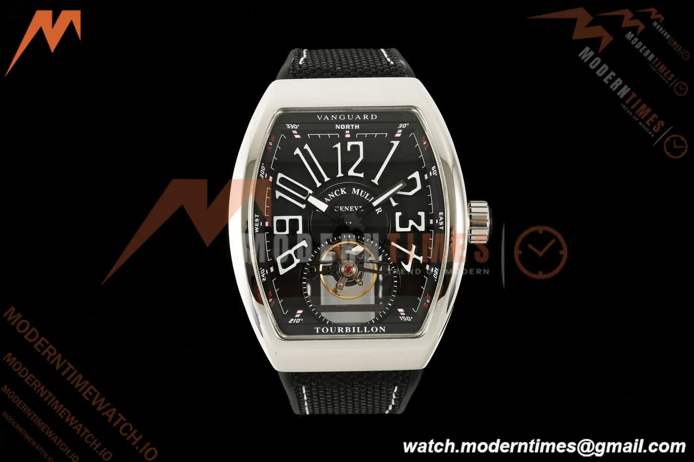 Franck Muller - Vanguard Men's Collection V45 SS/NY Black Dial ABF A23J