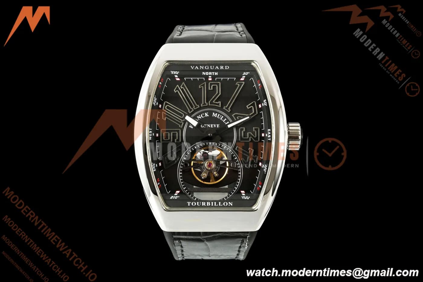 Franck Muller - Vanguard Men's Collection V45 SS/Blk LE Black Dial ABF A23J