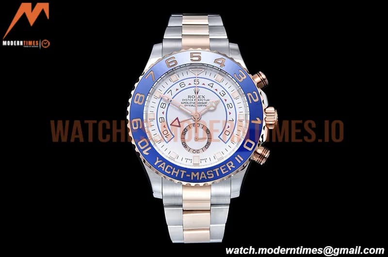 Rolex - YachtMaster 116681 Blue RG/SS White KF A7750 Mod