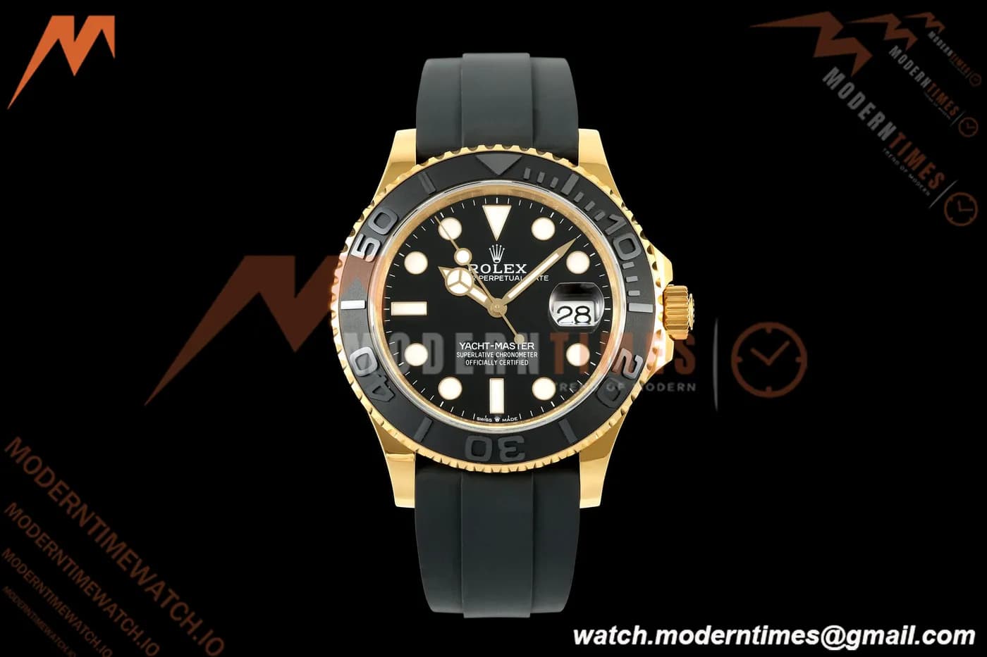 Rolex - YachtMaster 226658 Gain Weight 42mm YG/RU Black Dial QF SH3235