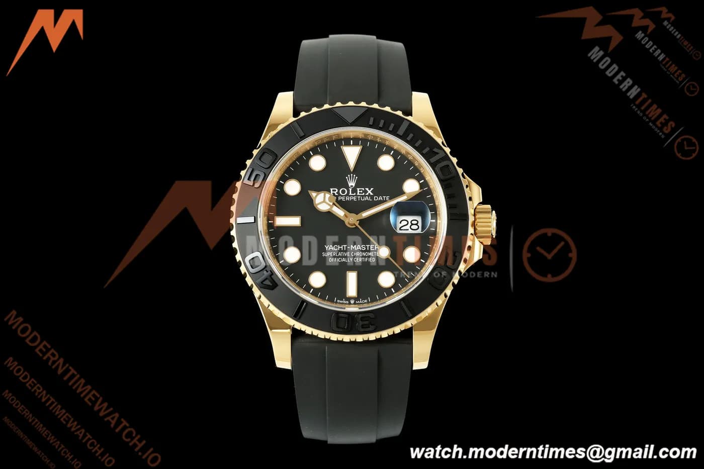 Rolex - YachtMaster 226658 42mm Gain Weight YG/RU Black Dial WF JH3235