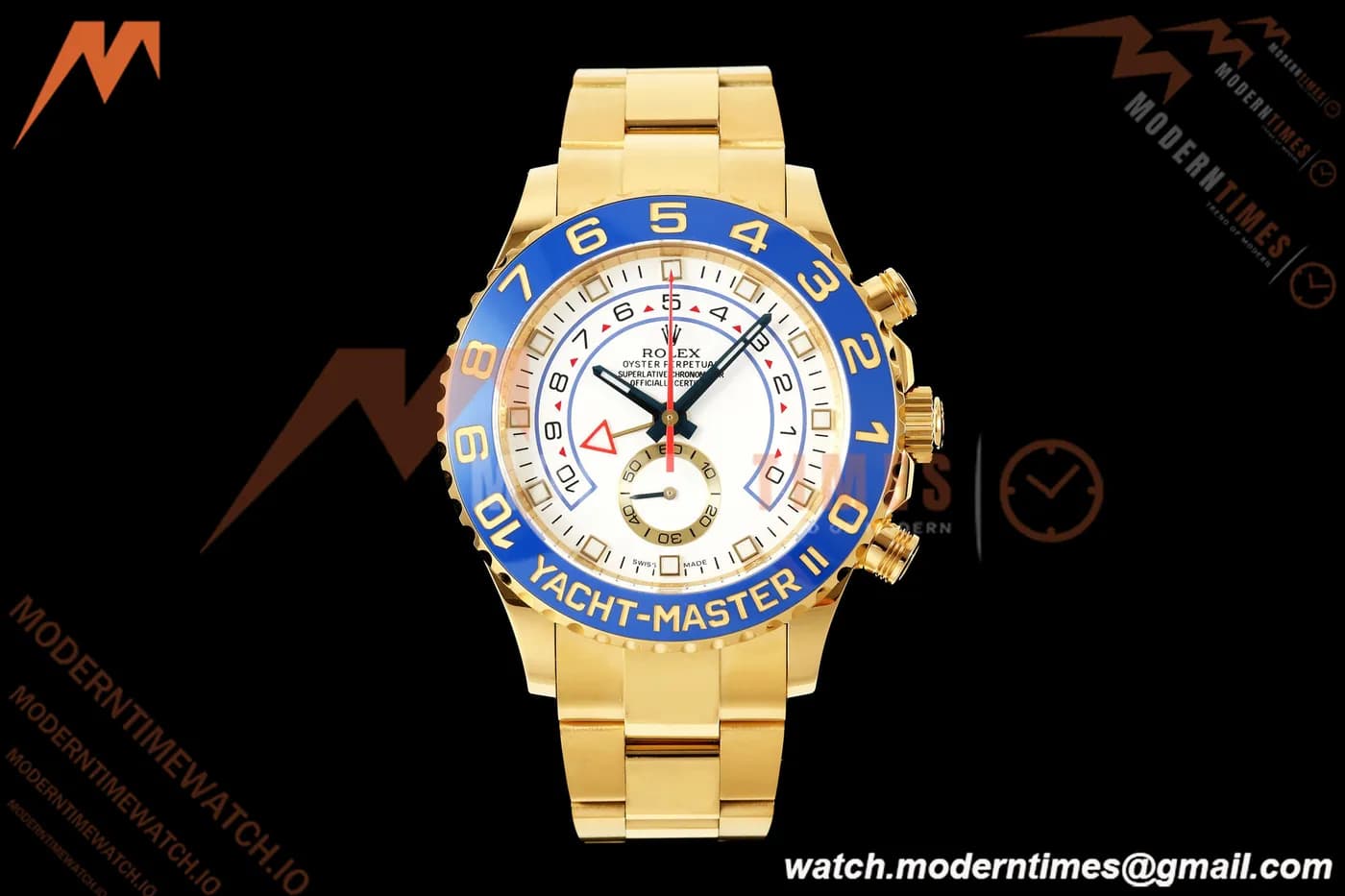 Rolex - YachtMaster 116688 44mm Blue YG/YG White Dial KF V2 A7750